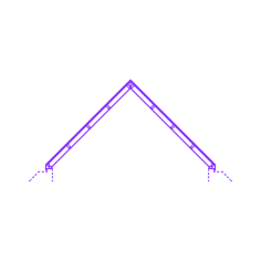 Buildings Skylights Pitched Ridge 45 Degree Contour Svg Vector, Free Vectors File